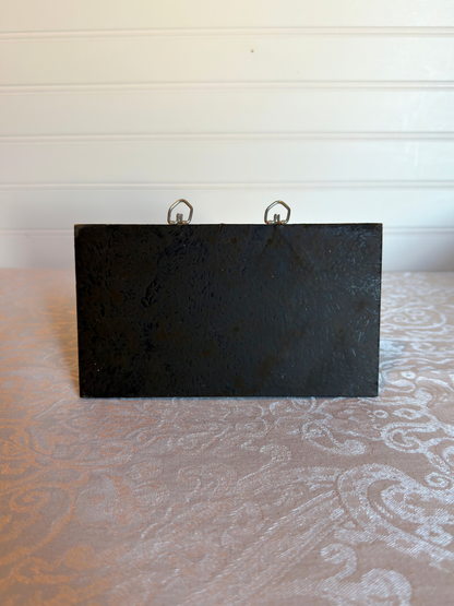 Pair of Wood & Brass Wall Shelves