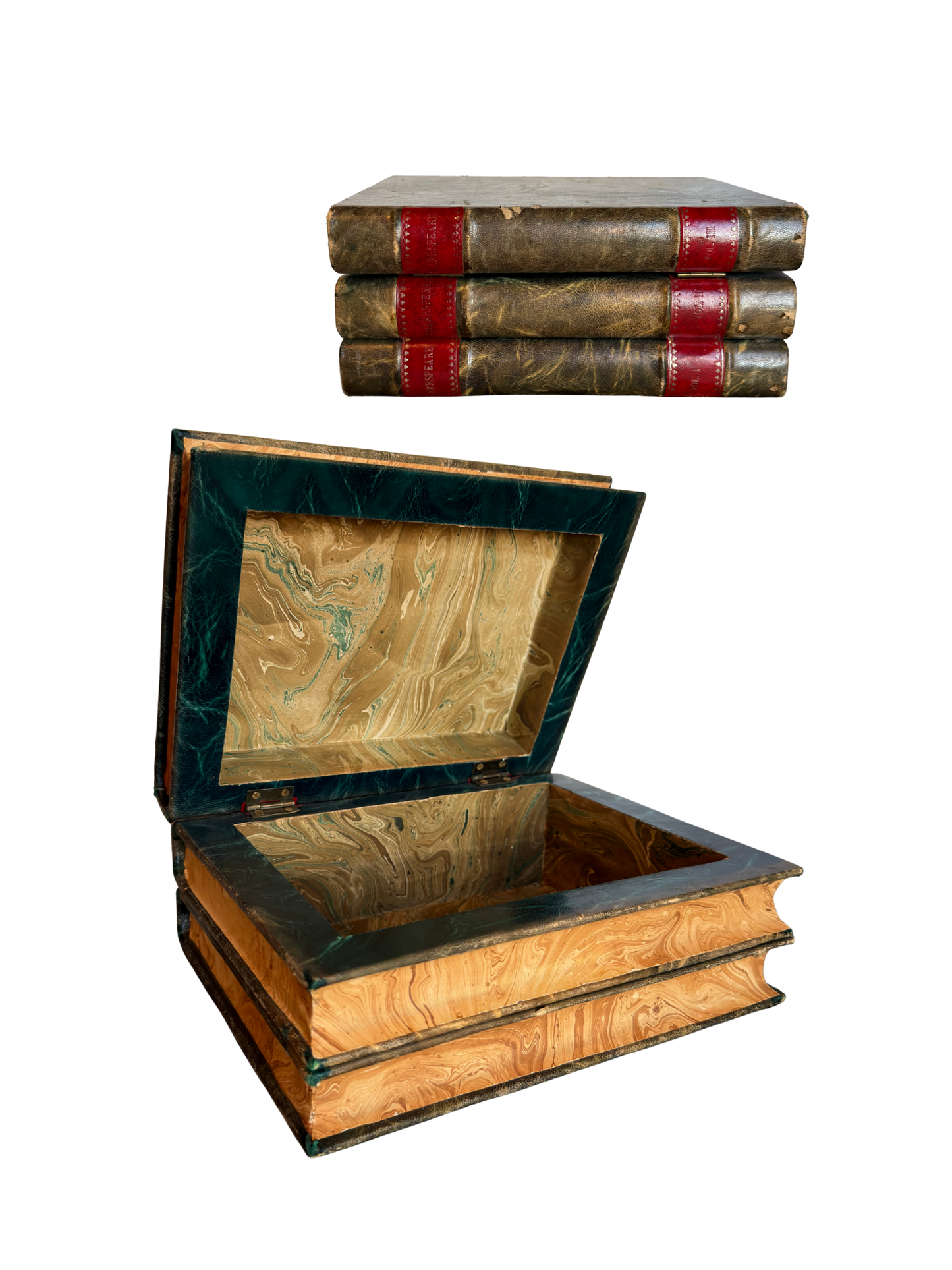 Shakespeare Stacked Leather Books Box
