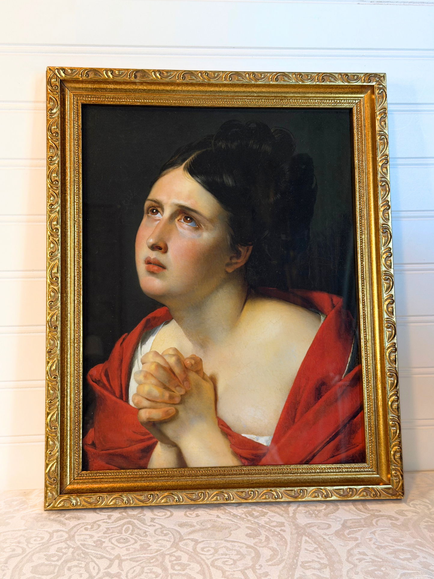 Framed La Suppliante Giclée Print