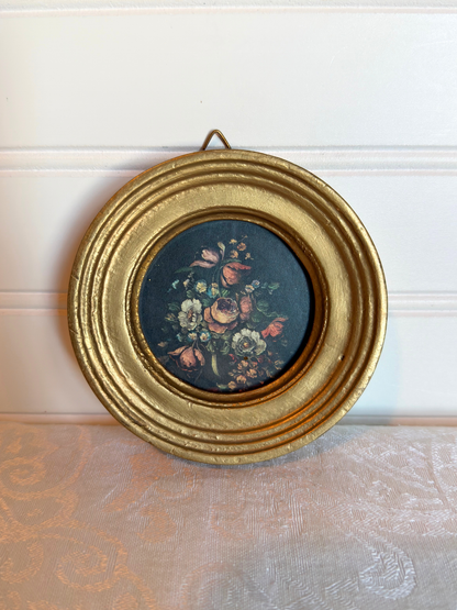 Made in Italy Florentine Frame With Floral Print