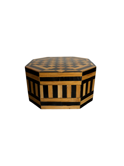 Large Octagonal Checkerboard Pattern Box