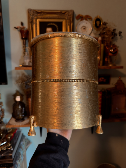 Hollywood Regency Wastebasket
