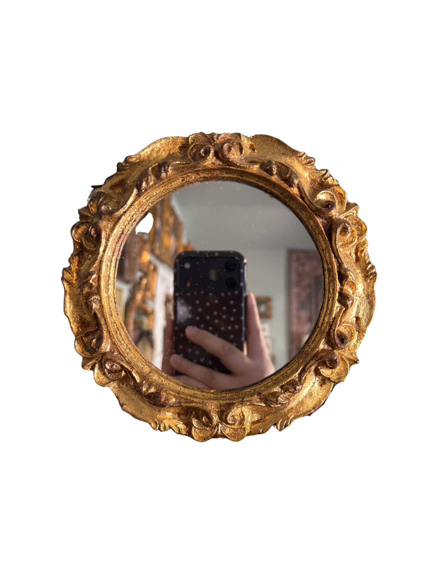 Florentine Round Mirror