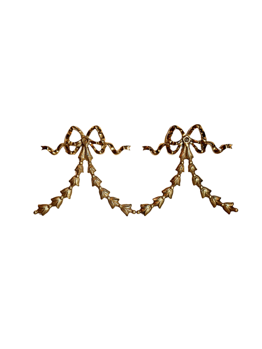 Brass Bow Applique