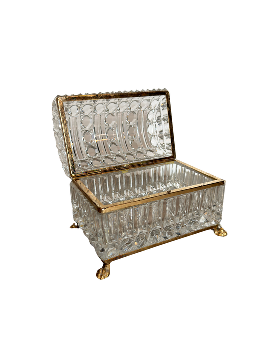 Crystal Baccarat Style Jewelry Casket