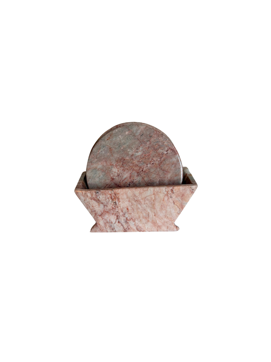 Italian Pink Marble Coasters