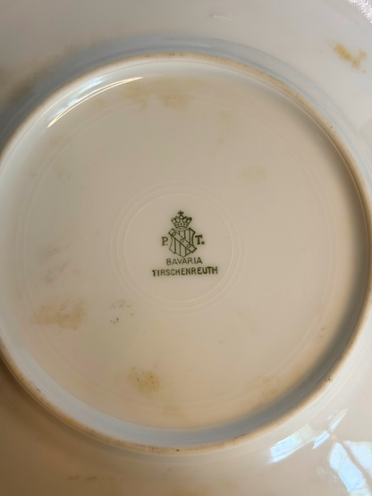 Bavaria, Germany Brown Floral Porcelain Plates