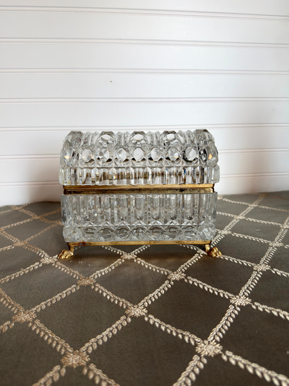 Crystal Baccarat Style Jewelry Casket