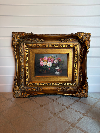 Flowers In A Basket Painting