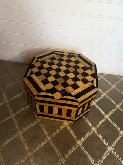 Large Octagonal Checkerboard Pattern Box
