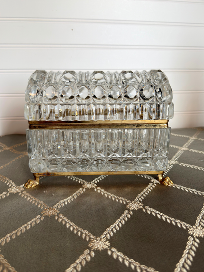 Crystal Baccarat Style Jewelry Casket
