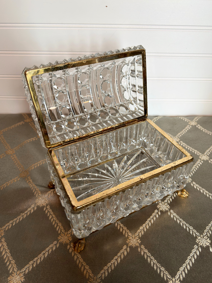 Crystal Baccarat Style Jewelry Casket