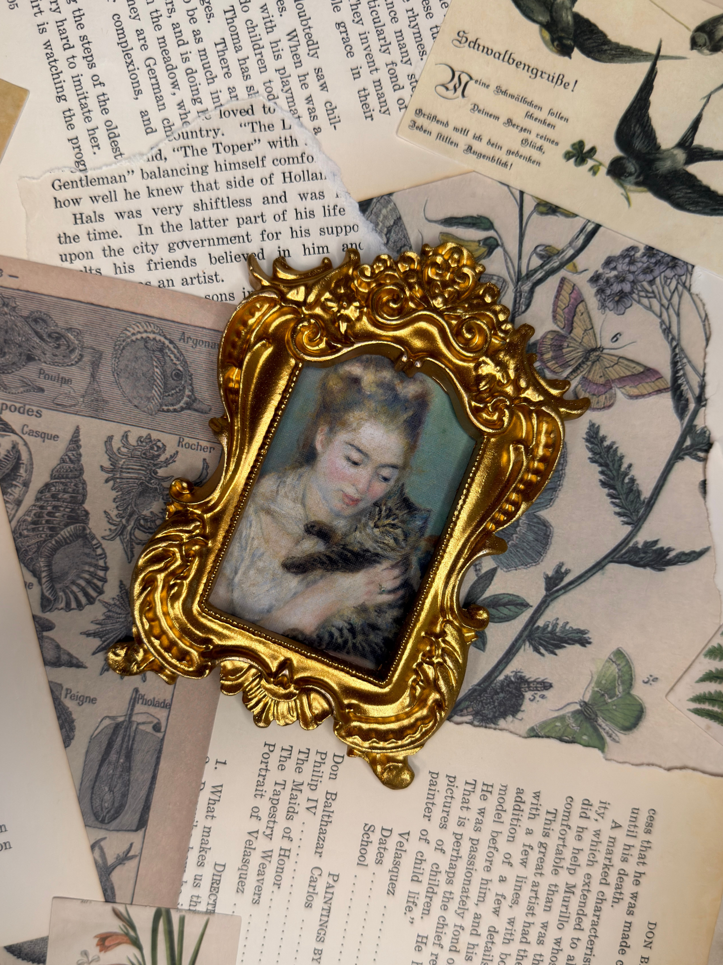 Small Woman with a Cat Magnet