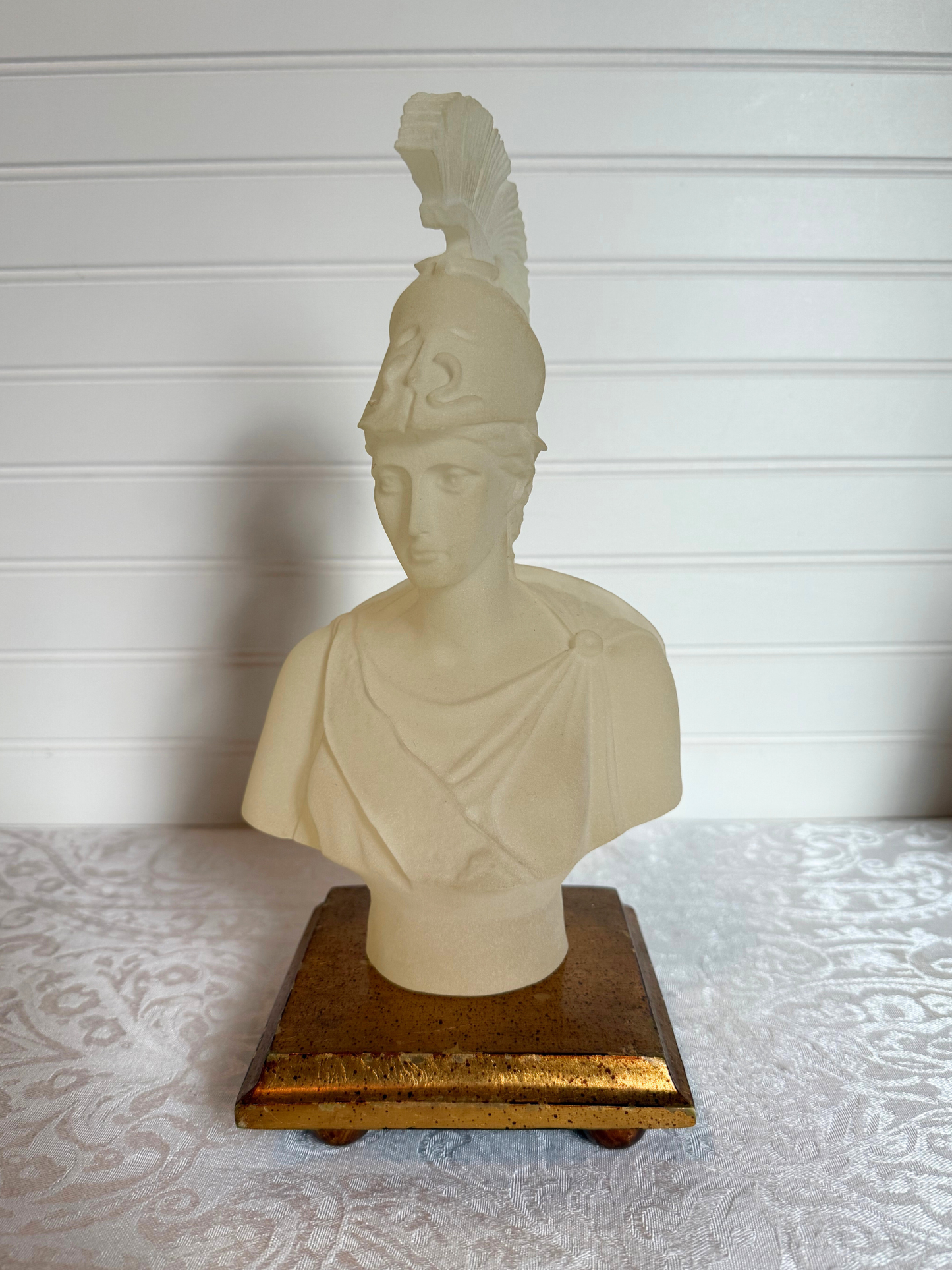 Athena Frosted Lucite Bust