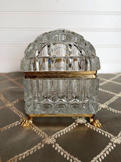 Crystal Baccarat Style Jewelry Casket