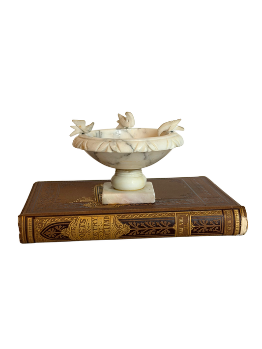 Italian Alabaster Bird Bath