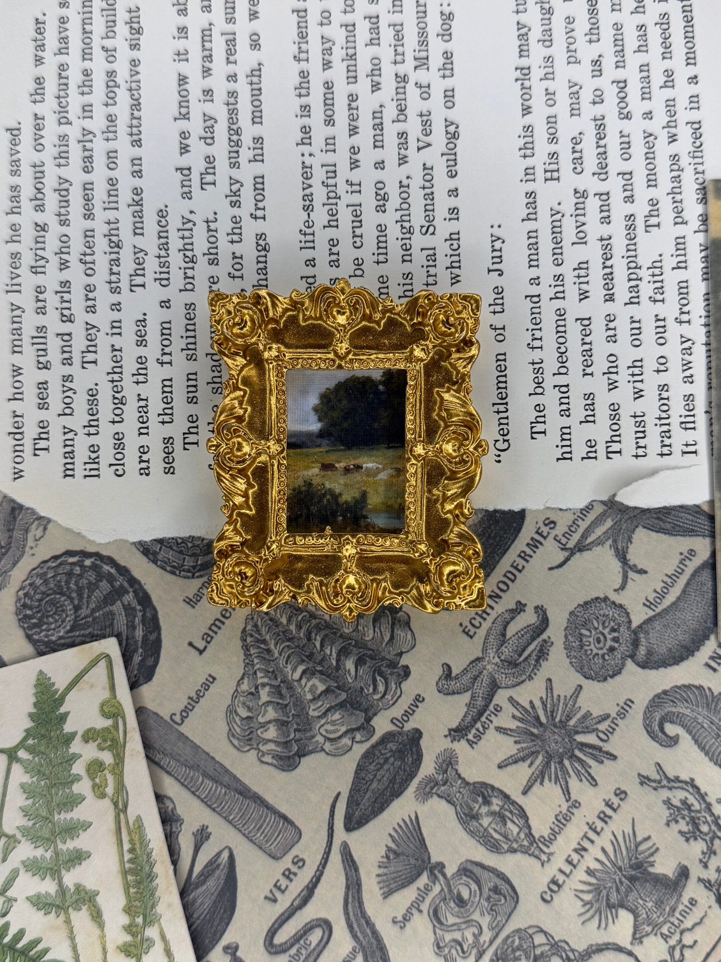Mini Cows Landscape Magnet