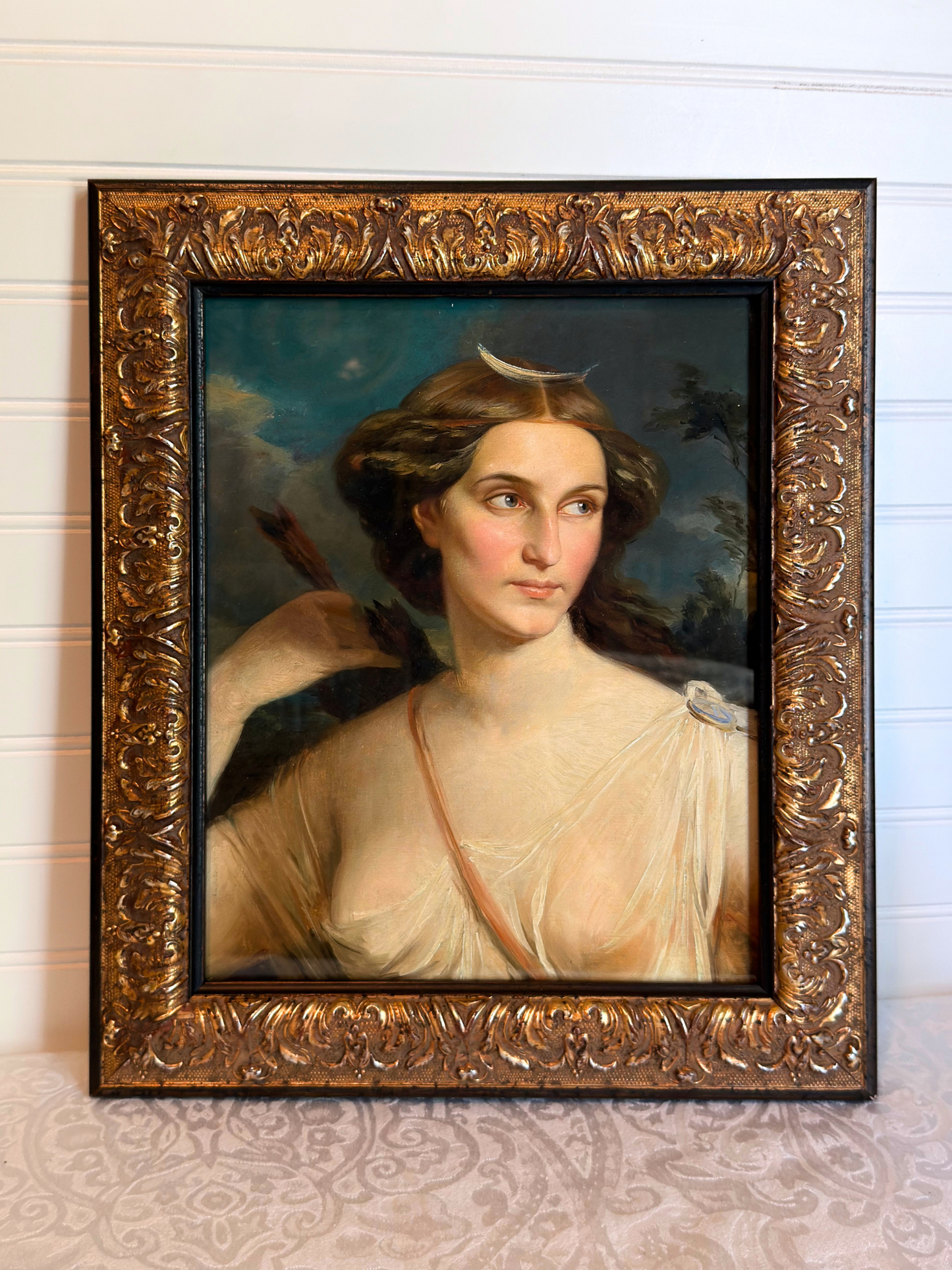 Framed Goddess Diana Giclee Print