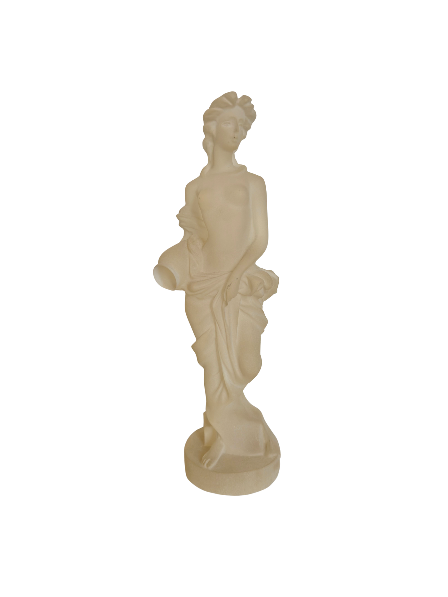 Frosted Lucite Lady Statue