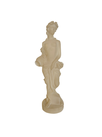 Frosted Lucite Lady Statue