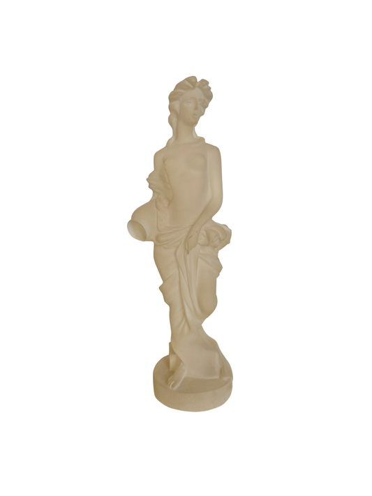 Frosted Lucite Lady Statue