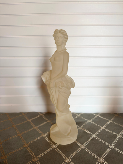 Frosted Lucite Lady Statue