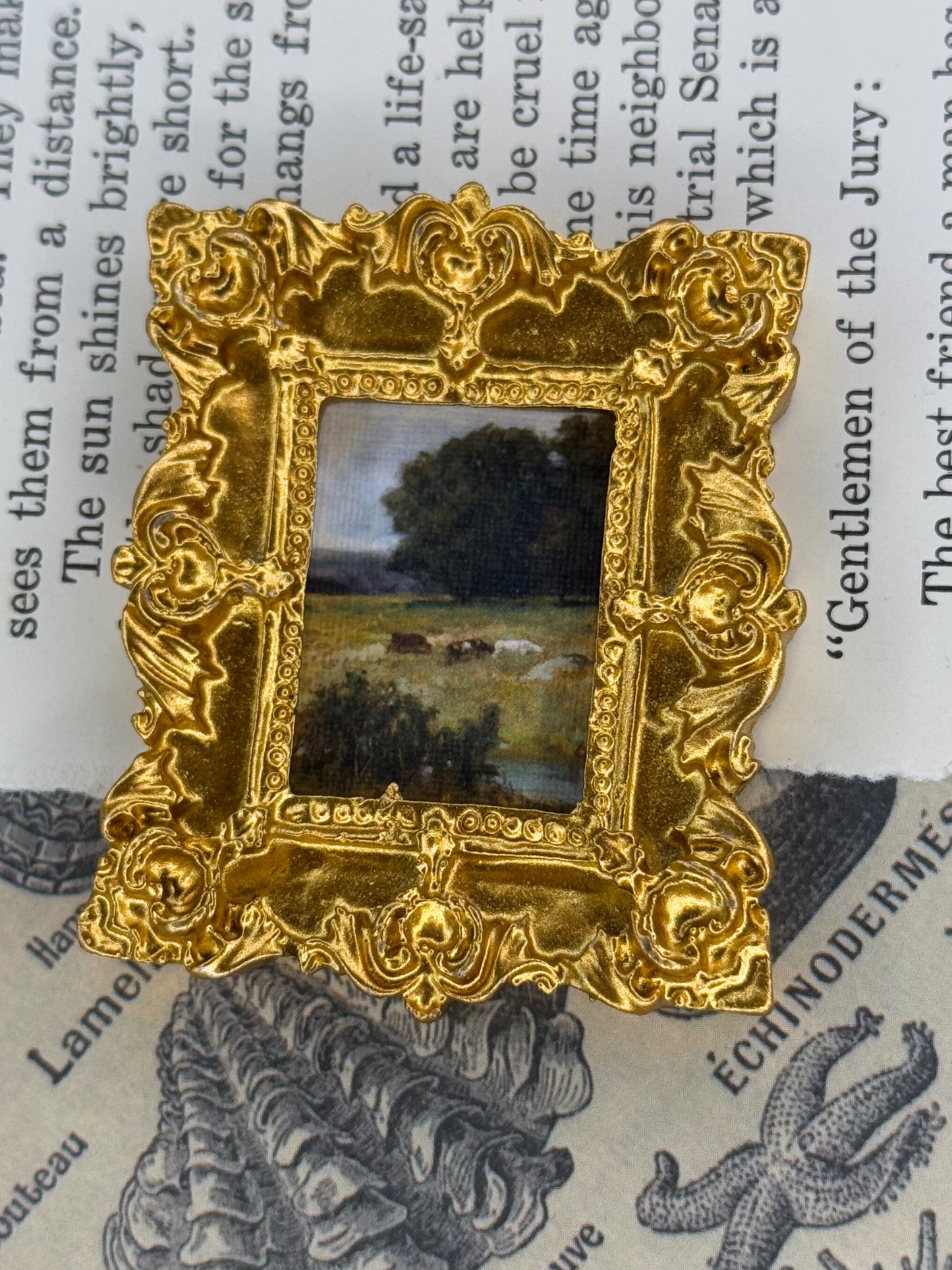 Mini Cows Landscape Magnet