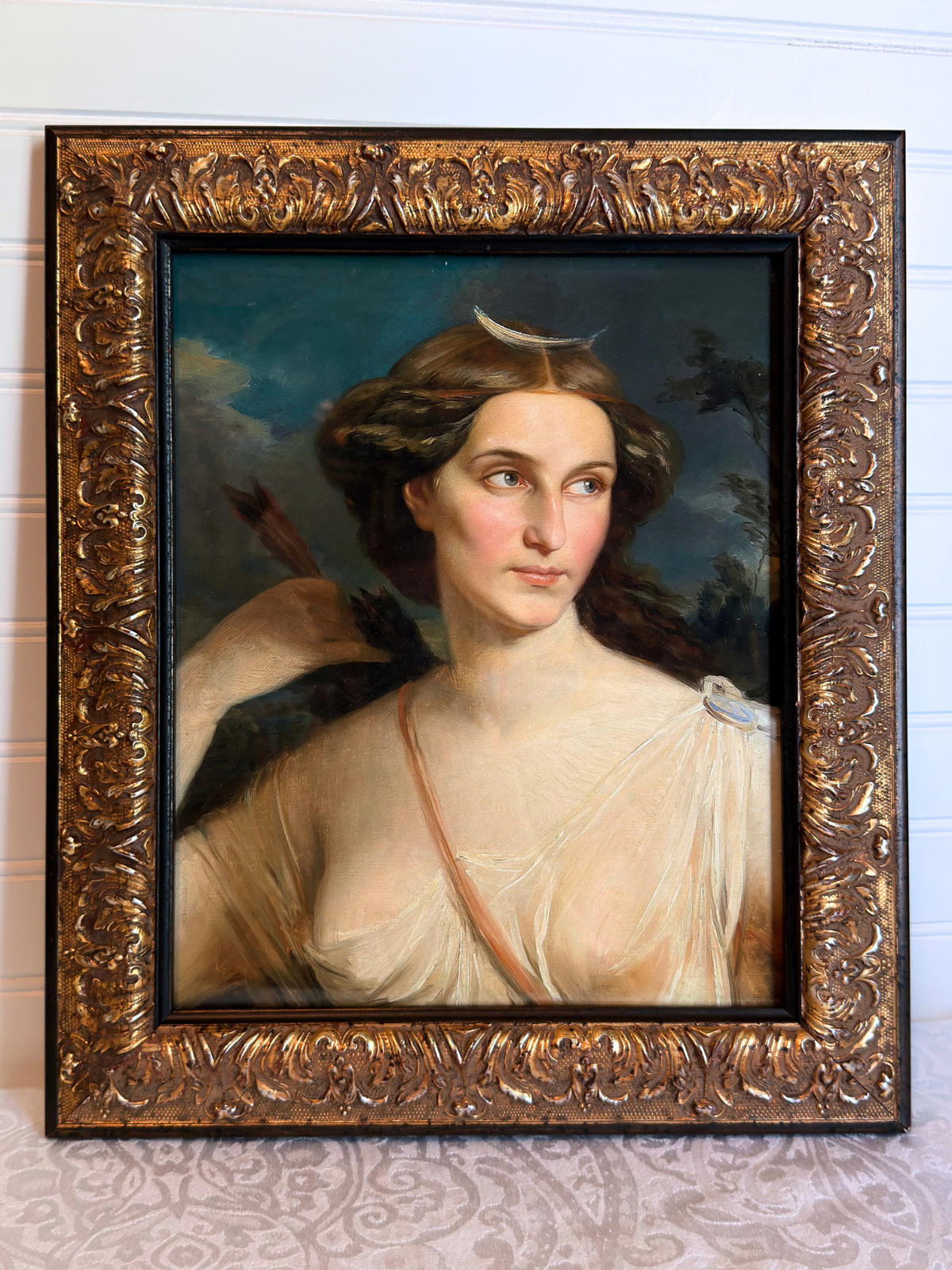 Framed Goddess Diana Giclee Print