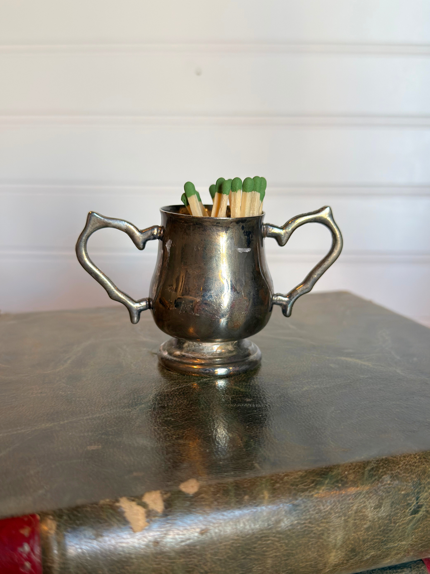 Silver Plated Matchstick Holder