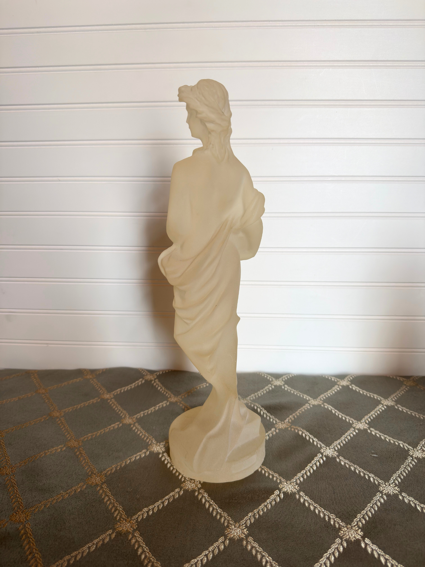 Frosted Lucite Lady Statue