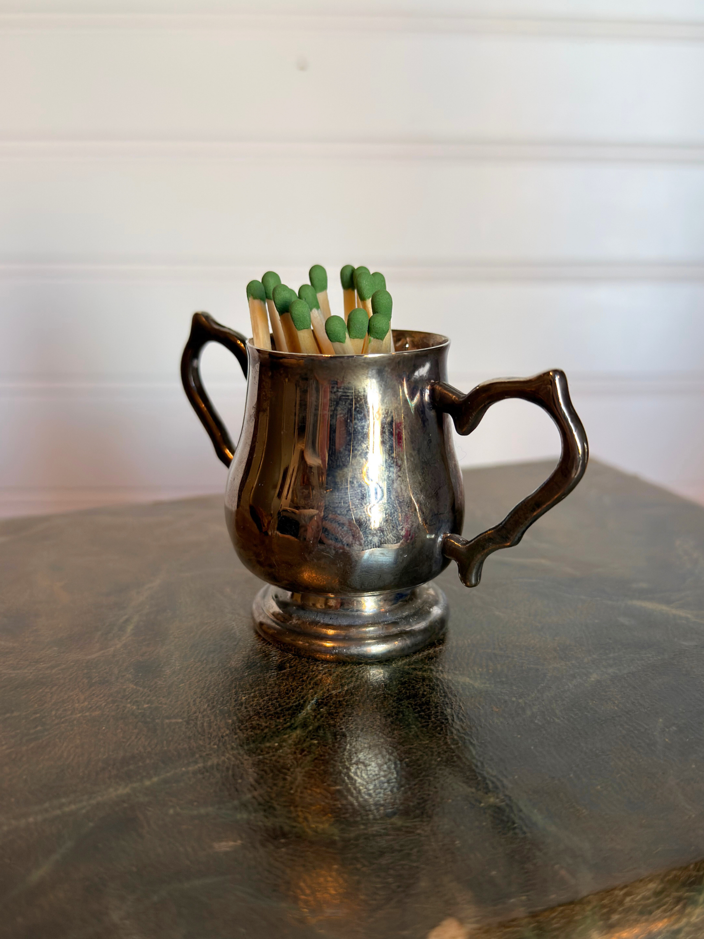 Silver Plated Matchstick Holder