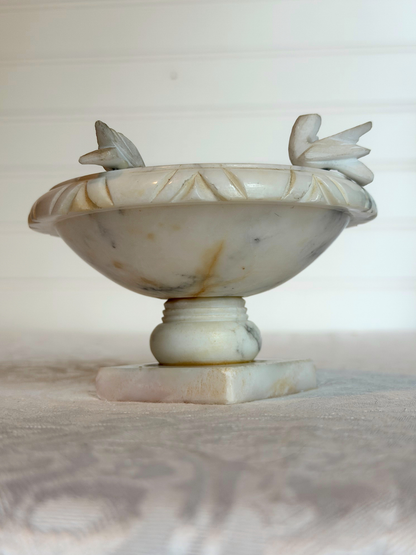Italian Alabaster Bird Bath