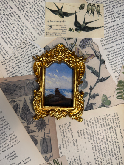 Small Wanderer On The Mountaintop #1 Magnet