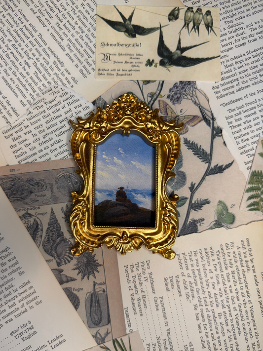 Small Wanderer On The Mountaintop #1 Magnet