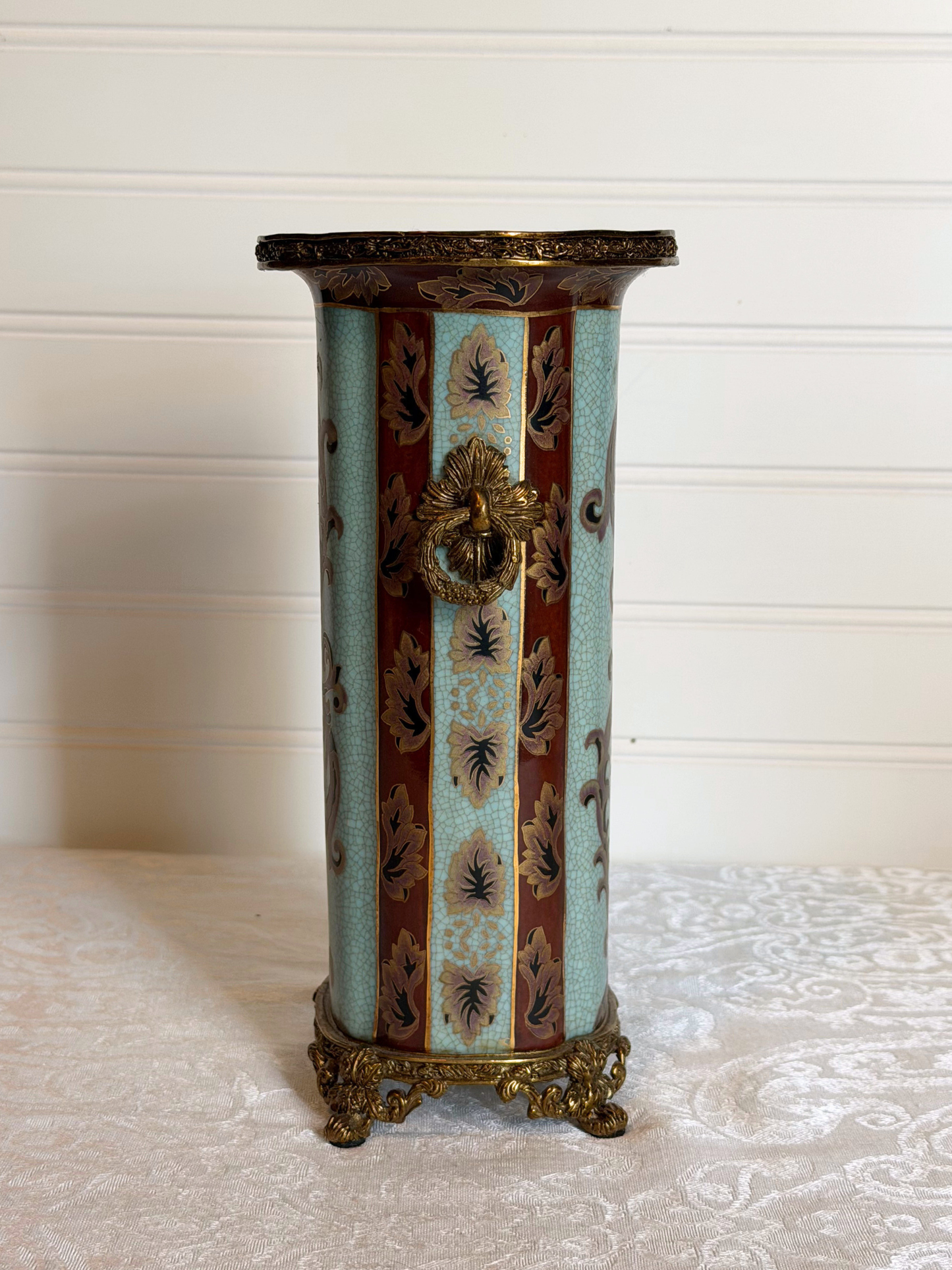 Porcelain & Bronze Vase