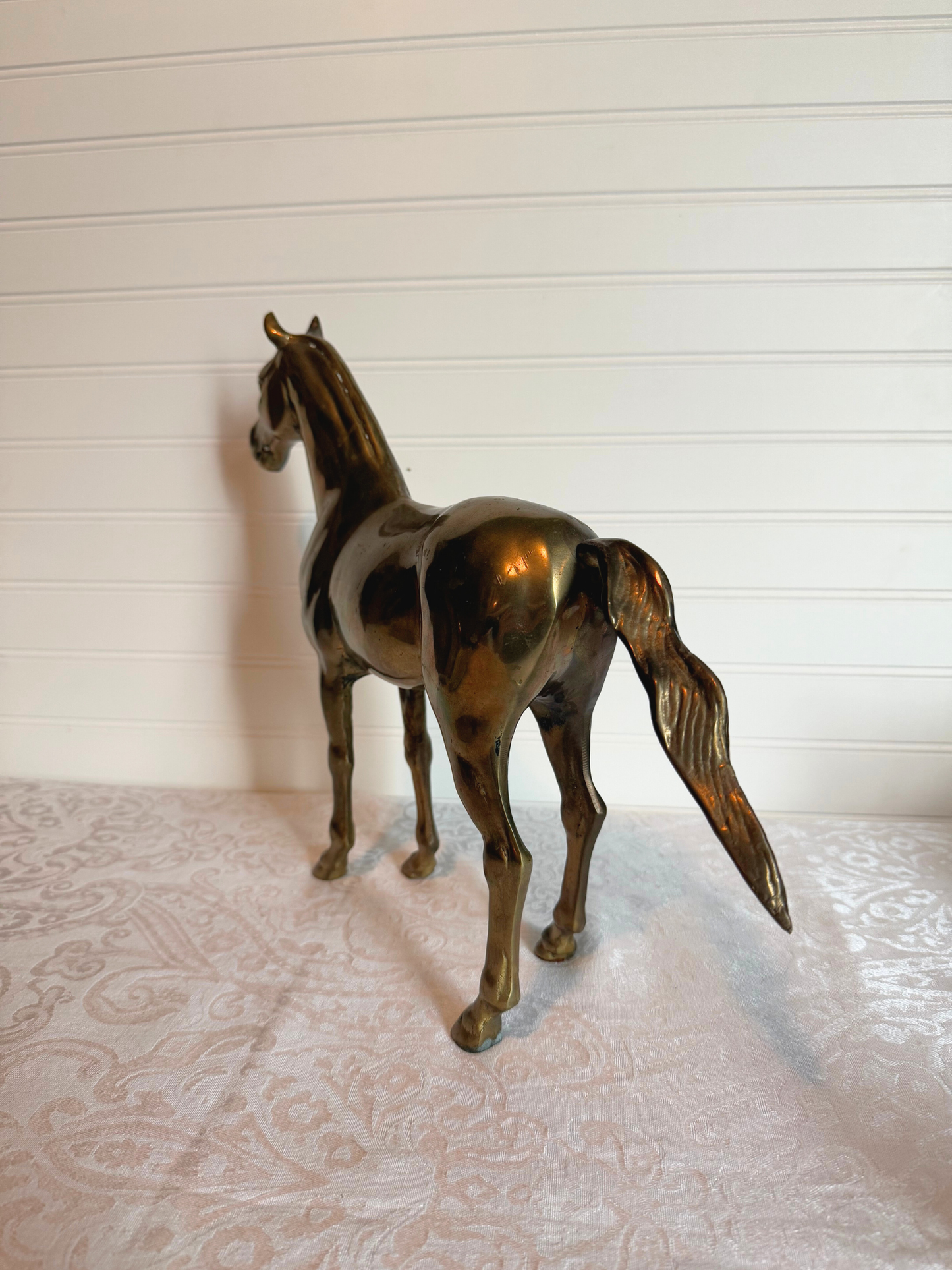 Heavy Solid Brass Horse