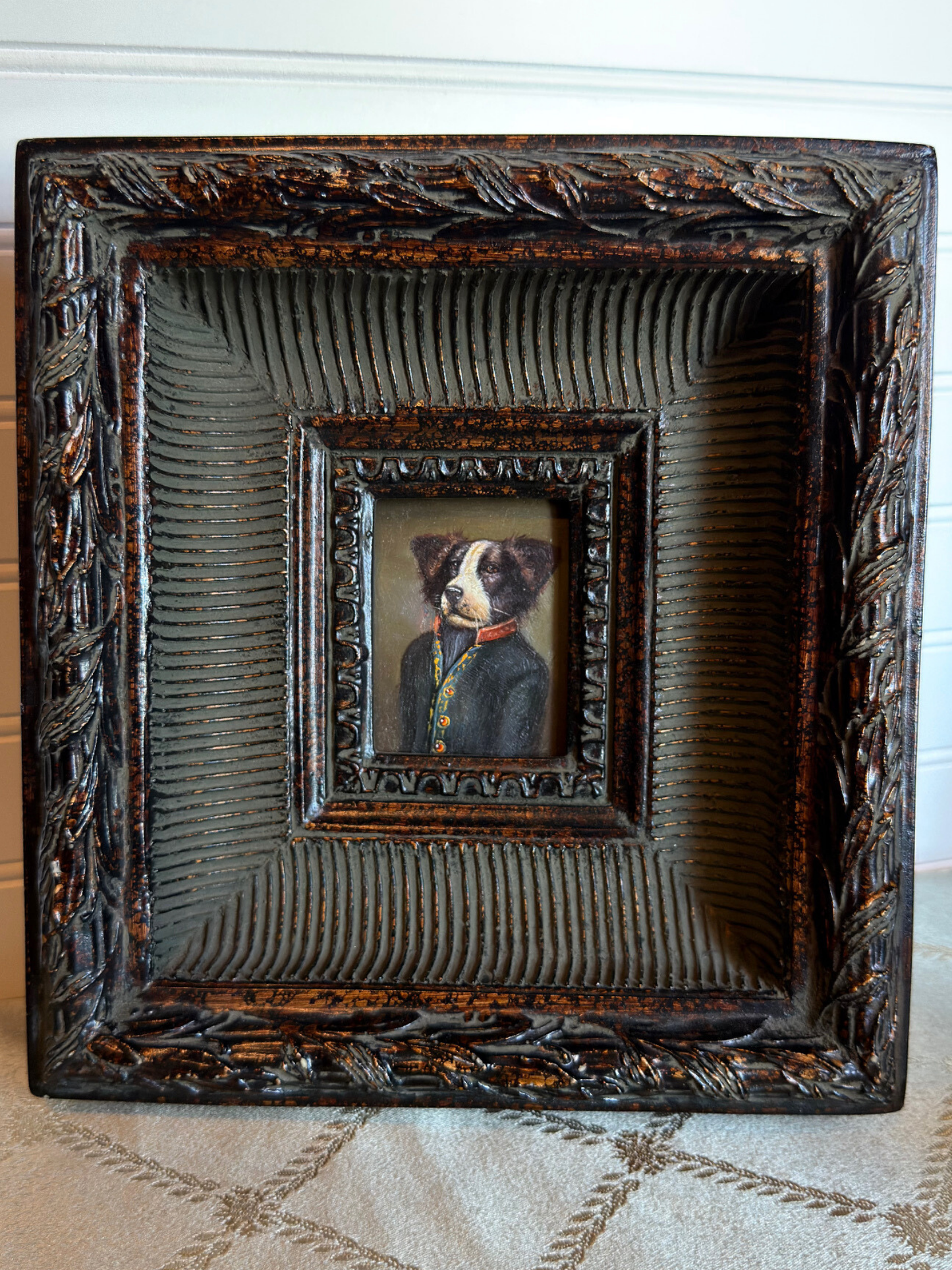 Portrait Of A Dog Painting