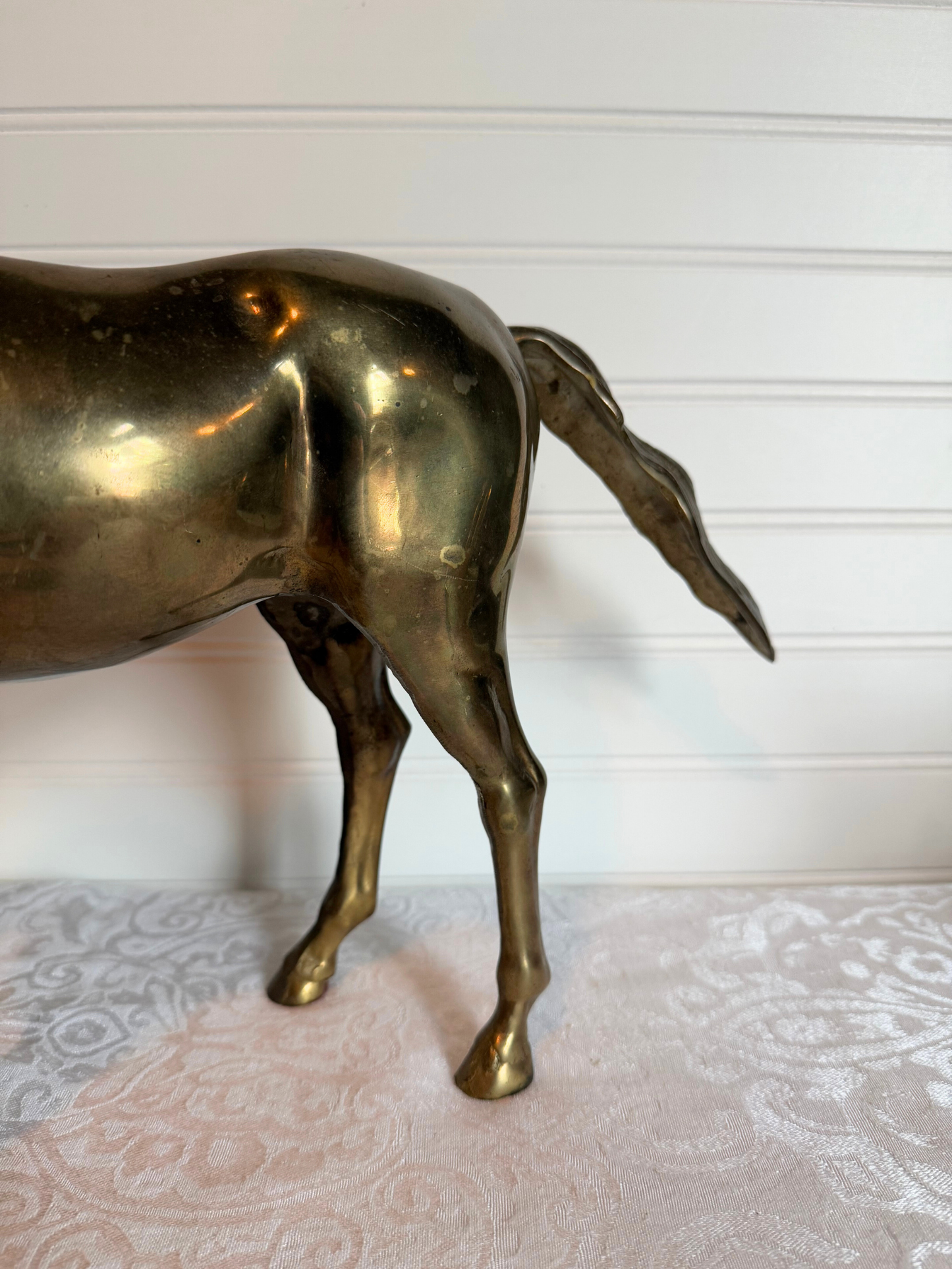Heavy Solid Brass Horse