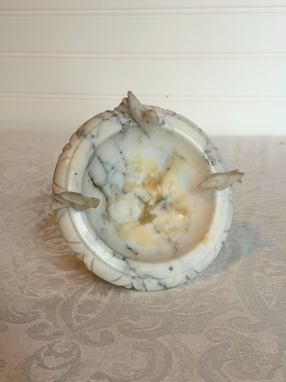 Italian Alabaster Bird Bath