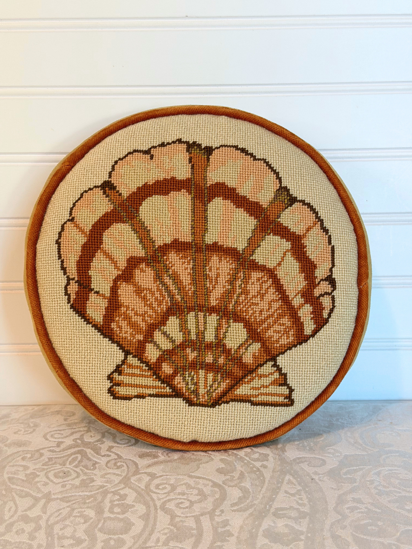 Seashell Needlepoint Pillows