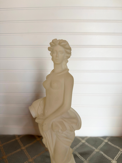 Frosted Lucite Lady Statue
