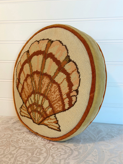Seashell Needlepoint Pillows