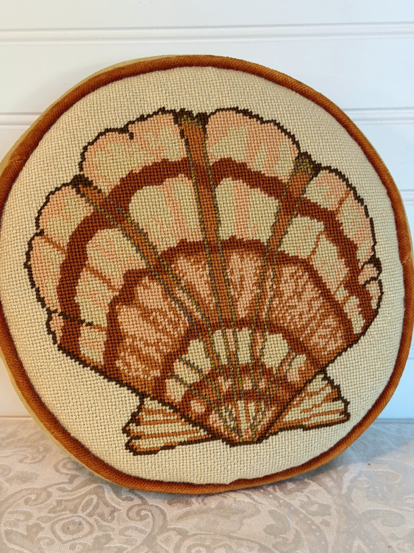 Seashell Needlepoint Pillows