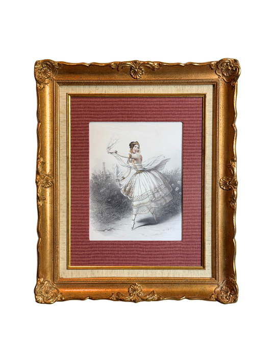 Framed Ballerina Marie Taglioni Print