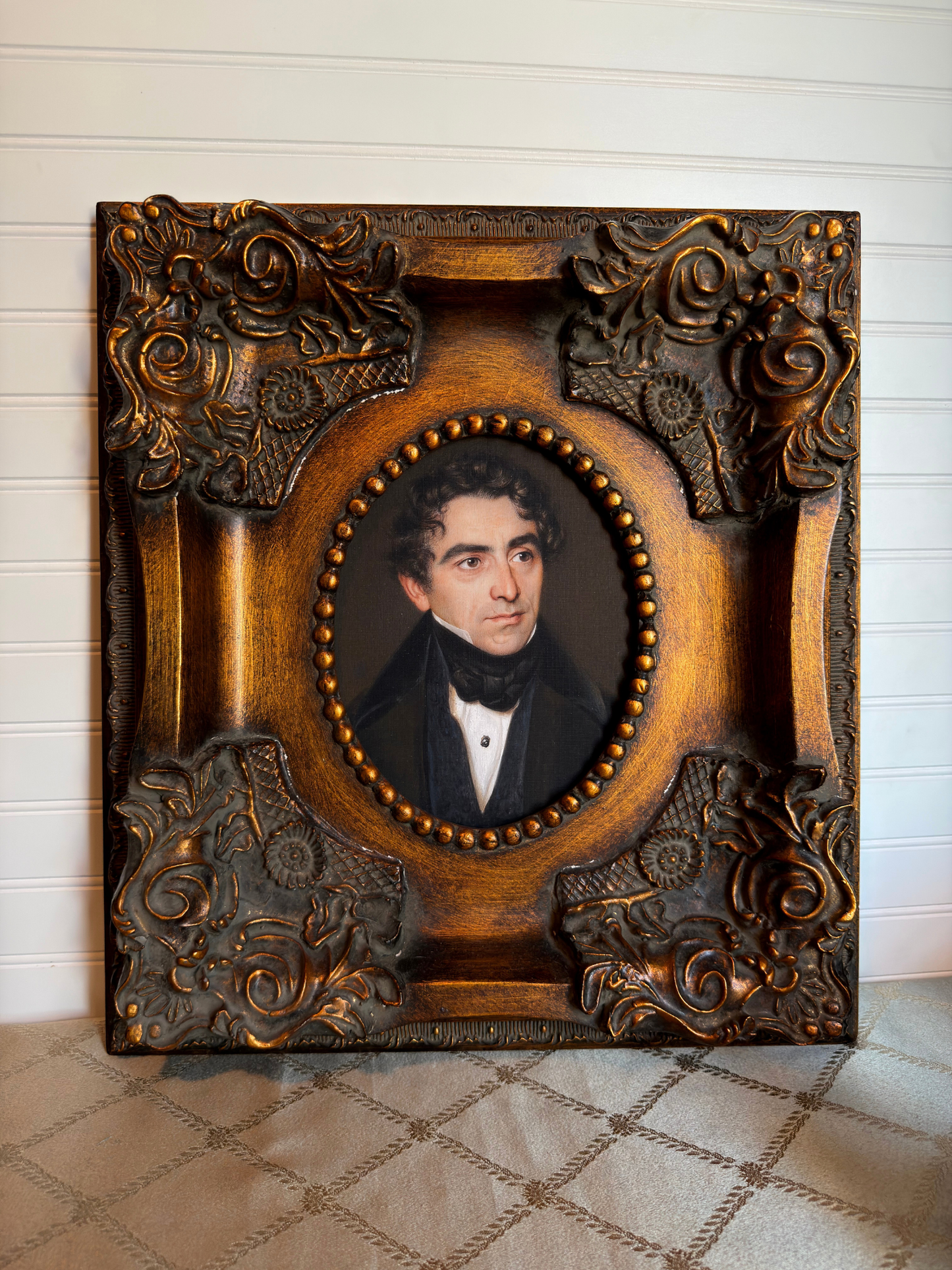 Framed Portrait Of A Gentleman Print