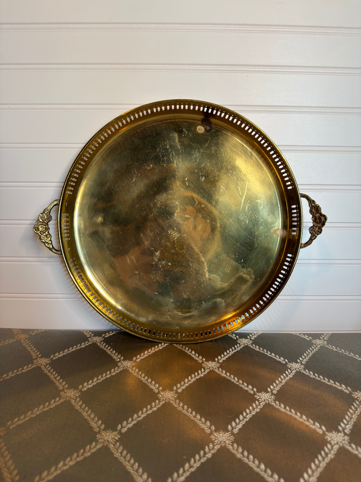 Brass Table Trays with Handles