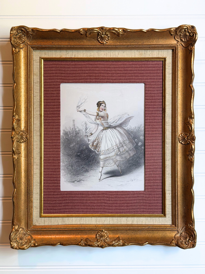 Framed Ballerina Marie Taglioni Print