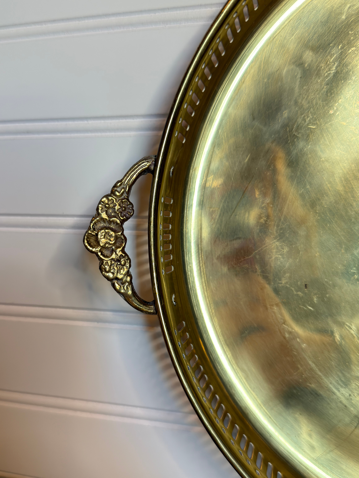 Brass Table Trays with Handles