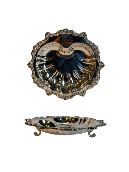 Silver Plated Seashell Serving Tray