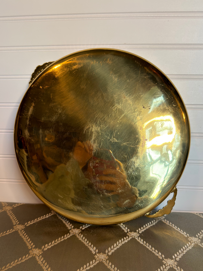 Brass Table Trays with Handles